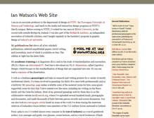 Tablet Screenshot of ianwatson.org